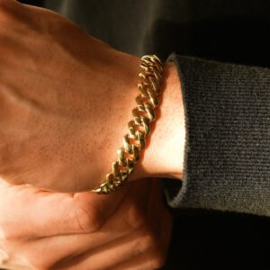 pulseira elos cubanos gold
