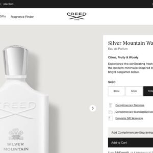 creed silver mountain water